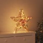 vidaXL 3D Αστέρι με 50 LED Θερμό λευκό 55 x 52.5 x 9 εκ PET