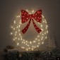 vidaXL Στεφάνι με 60 LED Θερμό λευκό 76 x 76 x 8,5 εκ Ακρυλικό