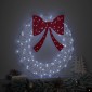 vidaXL Στεφάνι με 60 LED Ψυχρό λευκό 76 x 76 x 8,5 εκ Ακρυλικό