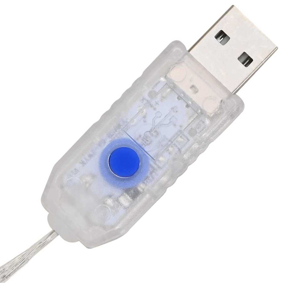 vidaXL Στεφάνι με 60 LED Ψυχρό λευκό 76 x 76 x 8,5 εκ Ακρυλικό