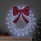 vidaXL Στεφάνι με 60 LED Ψυχρό λευκό 76 x 76 x 8,5 εκ Ακρυλικό