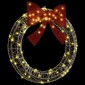 vidaXL Στεφάνι με 80 LED Θερμό λευκό 92 x 92 x 9,5 εκ Ακρυλικό