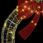vidaXL Στεφάνι με 80 LED Θερμό λευκό 92 x 92 x 9,5 εκ Ακρυλικό