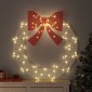 vidaXL Στεφάνι με 80 LED Θερμό λευκό 92 x 92 x 9,5 εκ Ακρυλικό