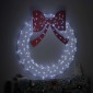 vidaXL Στεφάνι με 150 LED Ψυχρό λευκό 120 cm Ακρυλικό