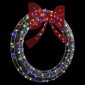 vidaXL Στεφάνι με 150 LED Πολύχρωμο 120 cm Ακρυλικό