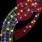 vidaXL Στεφάνι με 150 LED Πολύχρωμο 120 cm Ακρυλικό