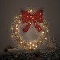 vidaXL Στεφάνι με 60 LED Θερμό λευκό 76 x 76 x 8 εκ PET