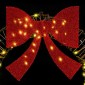 vidaXL Στεφάνι με 80 LED Θερμό λευκό 90 x 90 x 9 εκ Ρατάν
