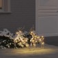 vidaXL LED Ελάφια 2 τμχ. Θερμό λευκό 44 x 18 x 65,5 εκ PET 40 LED