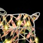 vidaXL LED Ελάφια 2 τμχ. Θερμό λευκό 44 x 18 x 65,5 εκ PET 40 LED