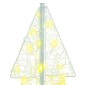 vidaXL Χριστουγεννιάτικο Δέντρο με 100 LED Θερμό λευκό 120 cm Ακρυλικό