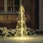 vidaXL Χριστουγεννιάτικο Δέντρο με 100 LED Θερμό λευκό 120 cm Ακρυλικό