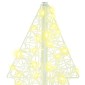 vidaXL Χριστουγεννιάτικο Δέντρο με 160 LED Θερμό λευκό 150 cm Ακρυλικό