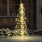 vidaXL Χριστουγεννιάτικο Δέντρο με 160 LED Θερμό λευκό 150 cm Ακρυλικό