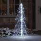vidaXL Χριστουγεννιάτικο Δέντρο με 160 LED Κρύο Λευκό 150 cm Ακρυλικό