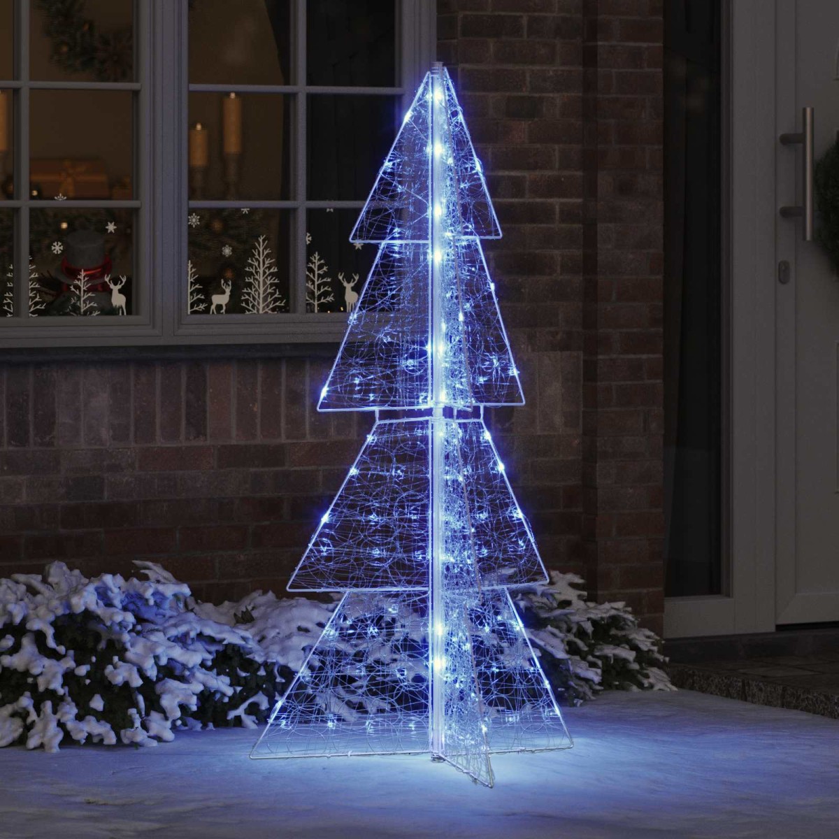 vidaXL Χριστουγεννιάτικο Δέντρο με 160 LED Μπλε 150 cm Ακρυλικό