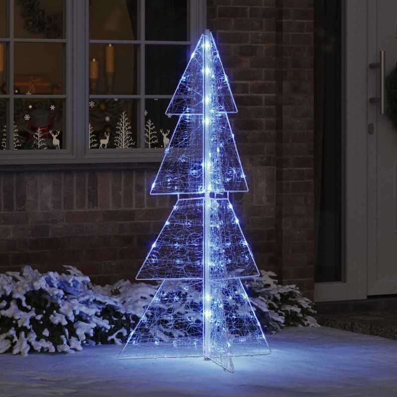 vidaXL Χριστουγεννιάτικο Δέντρο με 160 LED Μπλε 150 cm Ακρυλικό