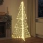 vidaXL Χριστουγεννιάτικο Δέντρο με 240 LED Θερμό λευκό 180 cm Ακρυλικό