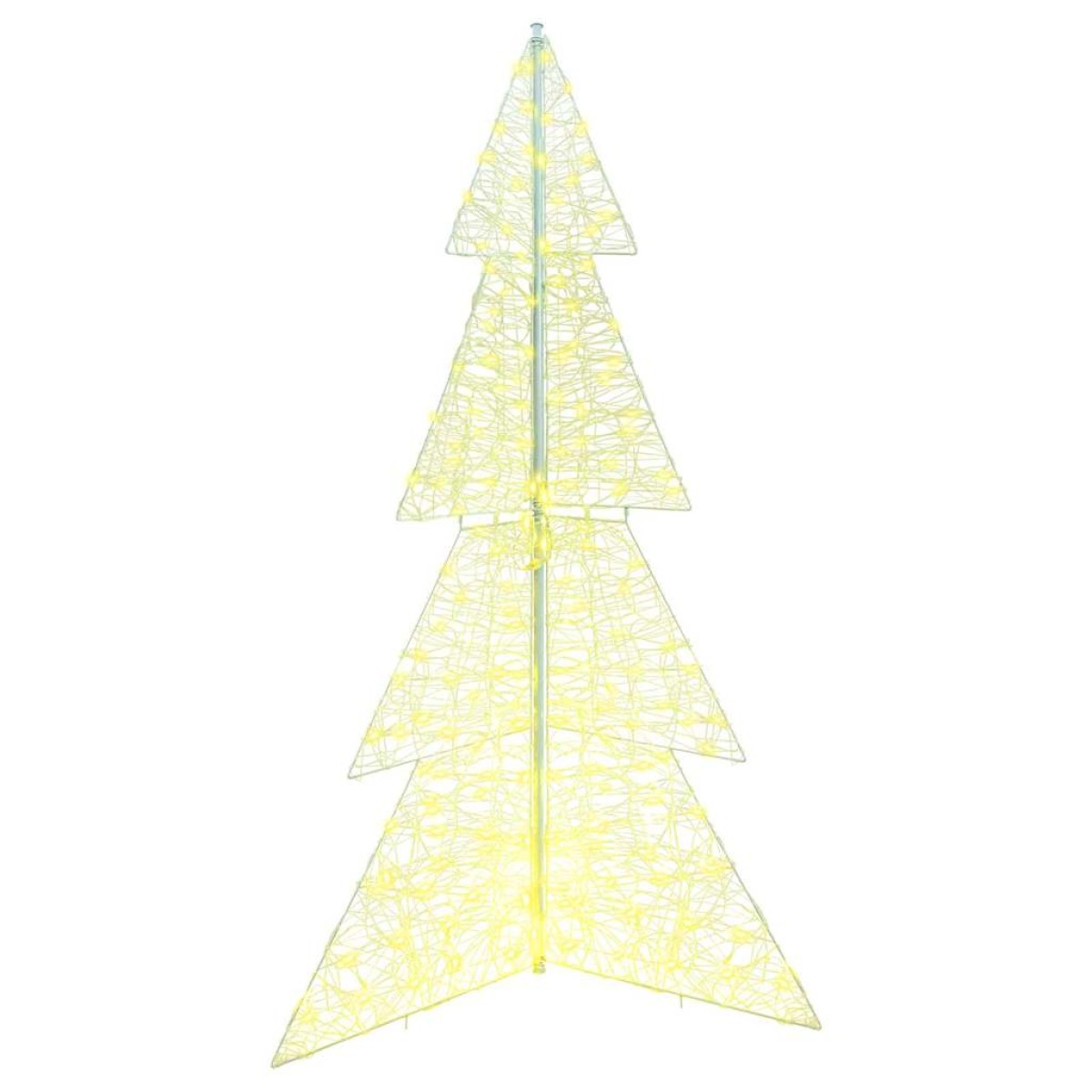 vidaXL Χριστουγεννιάτικο Δέντρο με 240 LED Θερμό λευκό 180 cm Ακρυλικό