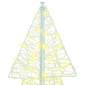 vidaXL Χριστουγεννιάτικο Δέντρο με 240 LED Θερμό λευκό 180 cm Ακρυλικό