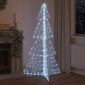 vidaXL Χριστουγεννιάτικο Δέντρο με 240 LED Κρύο Λευκό 180 cm Ακρυλικό