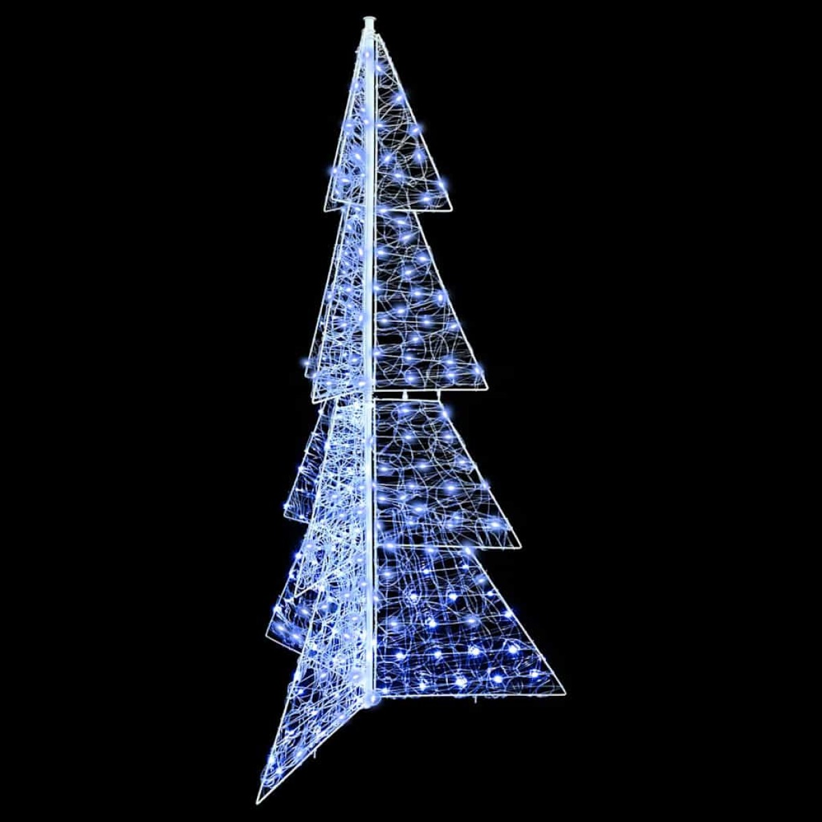vidaXL Χριστουγεννιάτικο Δέντρο με 240 LED Κρύο Λευκό 180 cm Ακρυλικό