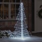 vidaXL Χριστουγεννιάτικο Δέντρο με 240 LED Κρύο Λευκό 180 cm Ακρυλικό