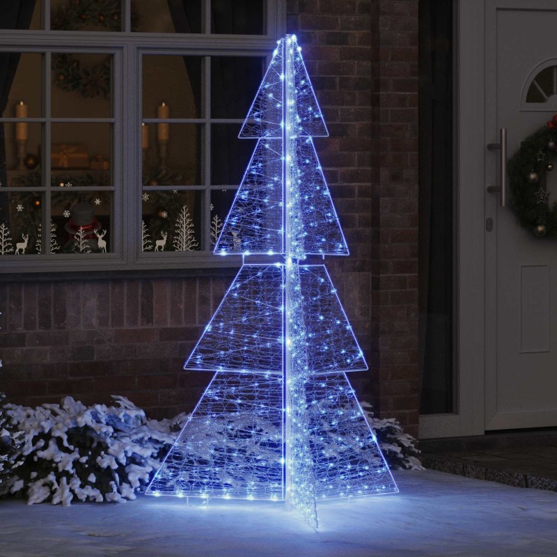 vidaXL Χριστουγεννιάτικο Δέντρο με 240 LED Μπλε 180 cm Ακρυλικό