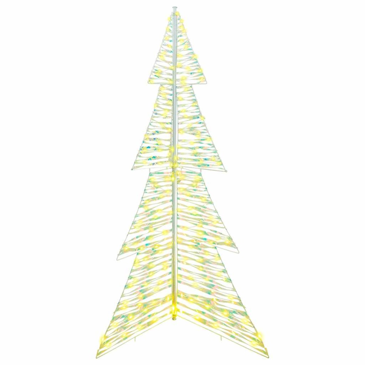 vidaXL Χριστουγεννιάτικο Δέντρο με 240 LED Θερμό λευκό 180 cm PET