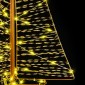 vidaXL Χριστουγεννιάτικο Δέντρο με 160 LED Θερμό λευκό 150 cm PET