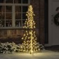 vidaXL Χριστουγεννιάτικο Δέντρο με 240 LED Θερμό λευκό 180 cm PET