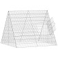 vidaXL Κλουβί Κουνελιού Ασημί 110 x 100 x 85 εκ. Επικαλυμμένος Χάλυβας