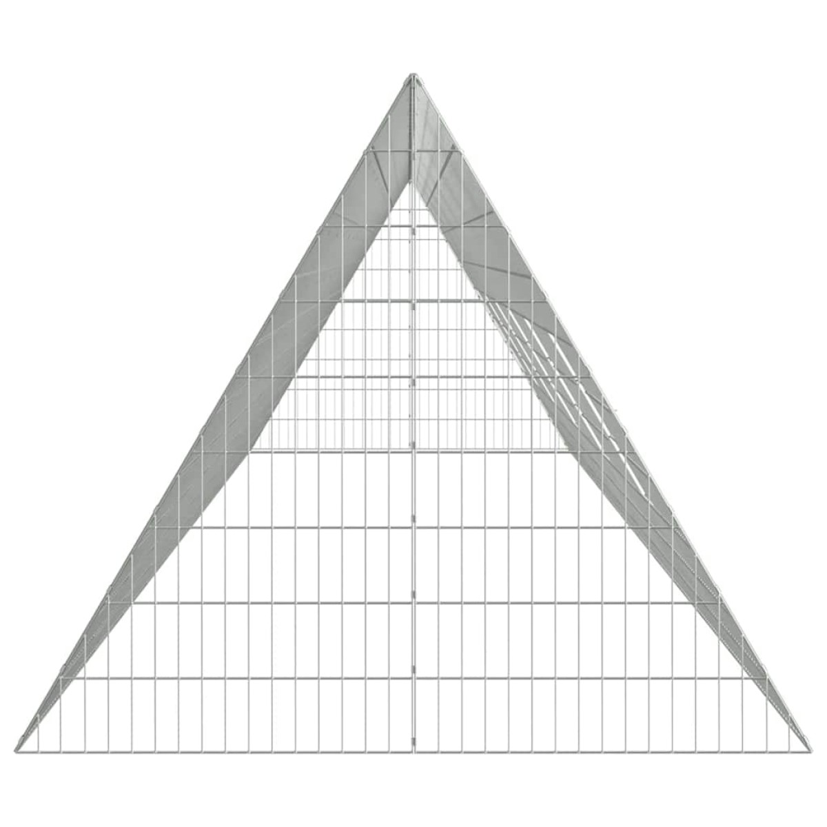 vidaXL Κλουβί Κουνελιού Ασημί 650 x 100 x 85 εκ. Επικαλυμμένος Χάλυβας
