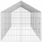 vidaXL Κλουβί Κουνελιού Ασημί 400 x 78 x 78 εκ. Επικαλυμμένος Χάλυβας
