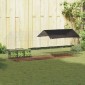 vidaXL Κλουβί Κουνελιού Ασημί 200 x 78 x 78 εκ. Επικαλυμμένος Χάλυβας
