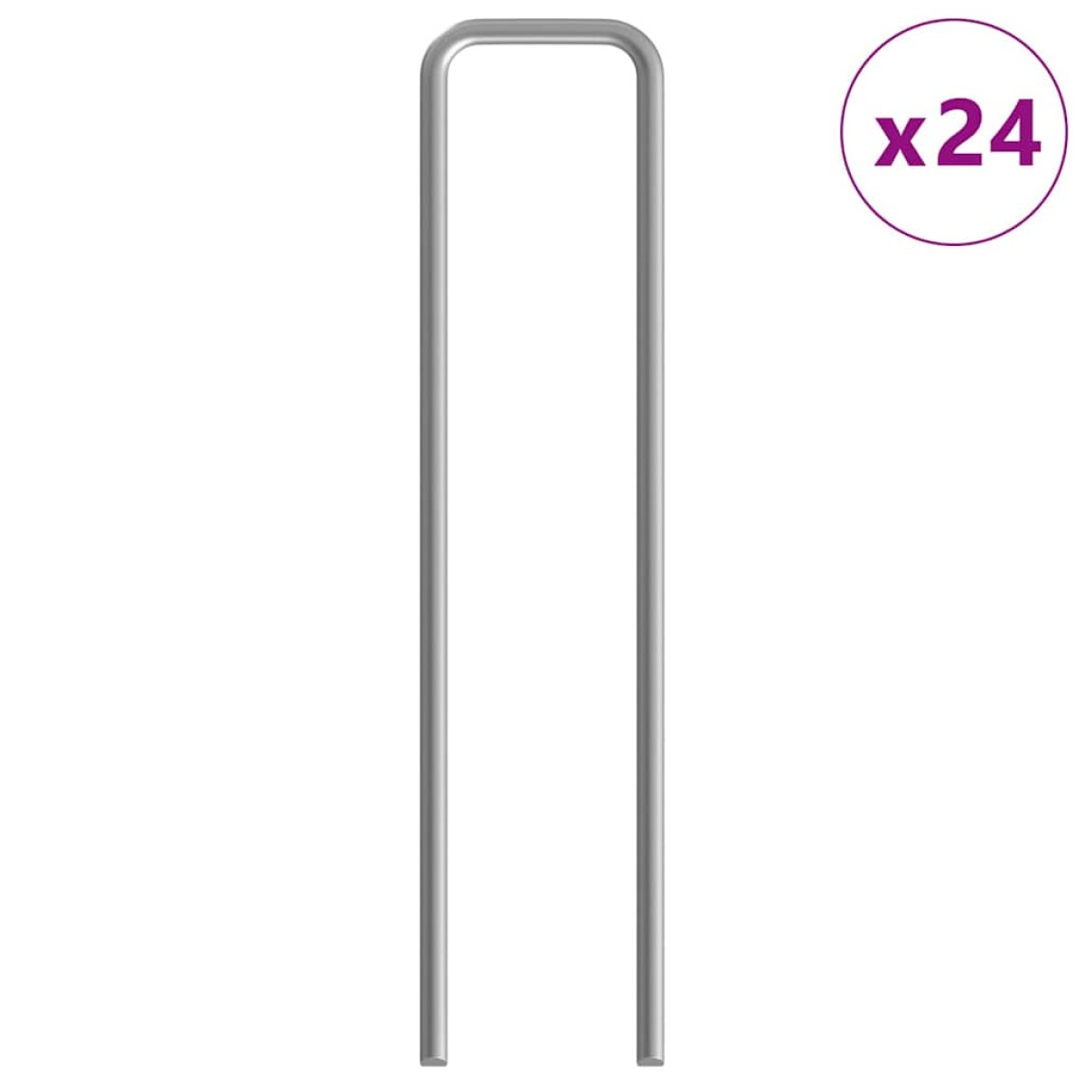 vidaXL Κλουβί Κουνελιού Ασημί 600 x 78 x 78 εκ. Επικαλυμμένος Χάλυβας
