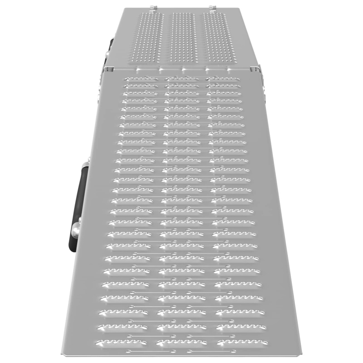 vidaXL Πτυσσόμενη ράμπα 200kg ανά ράμπα 2 pcs Ασημί 186 x 23 x 4,5 εκ
