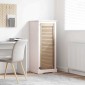 vidaXL Πόρτα Ντουλάπας Φυσικό 110 x 2,1 x 39,5 cm Στερεά ξυλεία πεύκου