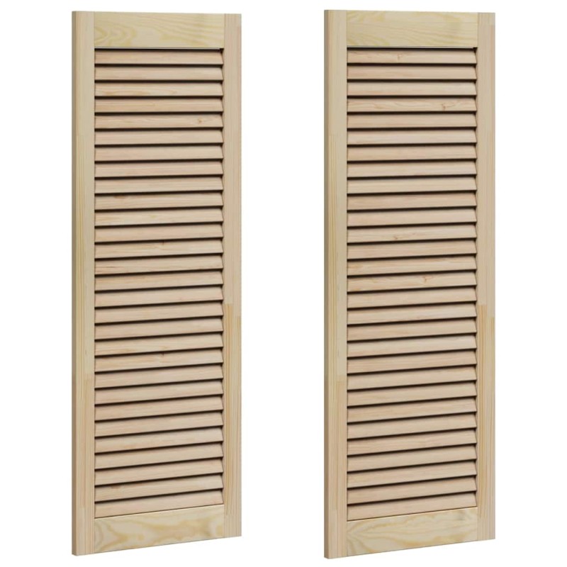 vidaXL Πόρτα Ντουλάπας με πόρτα 2 τμχ. Φυσικό 110 x 2,1 x 39,5 cm