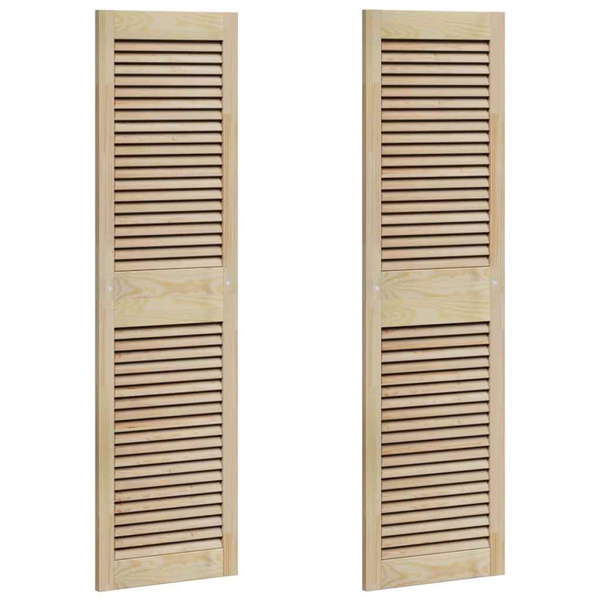 vidaXL Πόρτα Ντουλάπας με πόρτα 2 τμχ. Φυσικό 140,5 x 2,1 x 39,5 cm