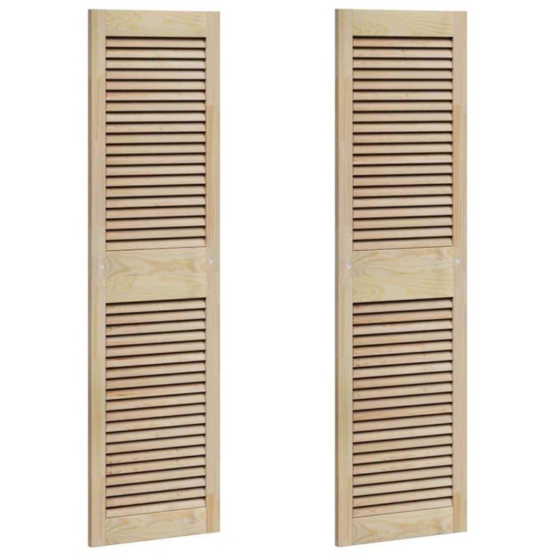 vidaXL Πόρτα Ντουλάπας με πόρτα 2 τμχ. Φυσικό 140,5 x 2,1 x 39,5 cm