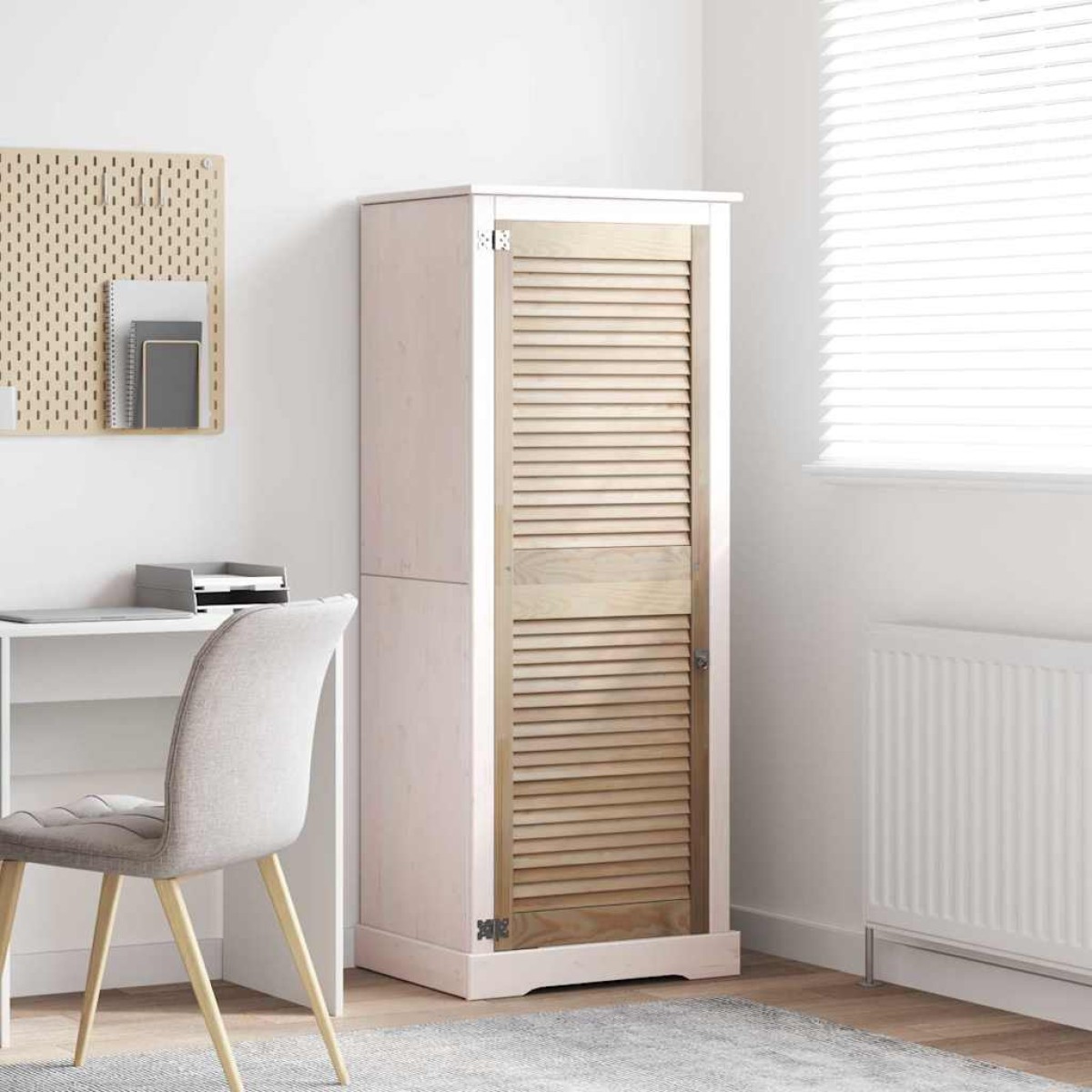 vidaXL Πόρτα Ντουλάπας με πόρτα Φυσικό 49,5 x 2,1 x 140,5 εκ