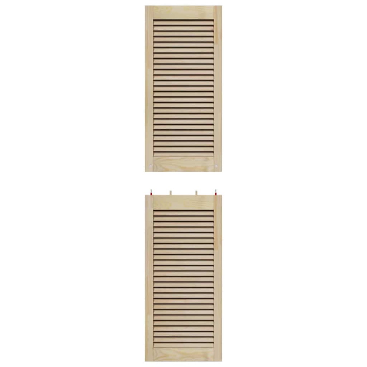 vidaXL Πόρτα Ντουλάπας Φυσικό 170 x 2,1 x 39,5 cm Στερεά ξυλεία πεύκου