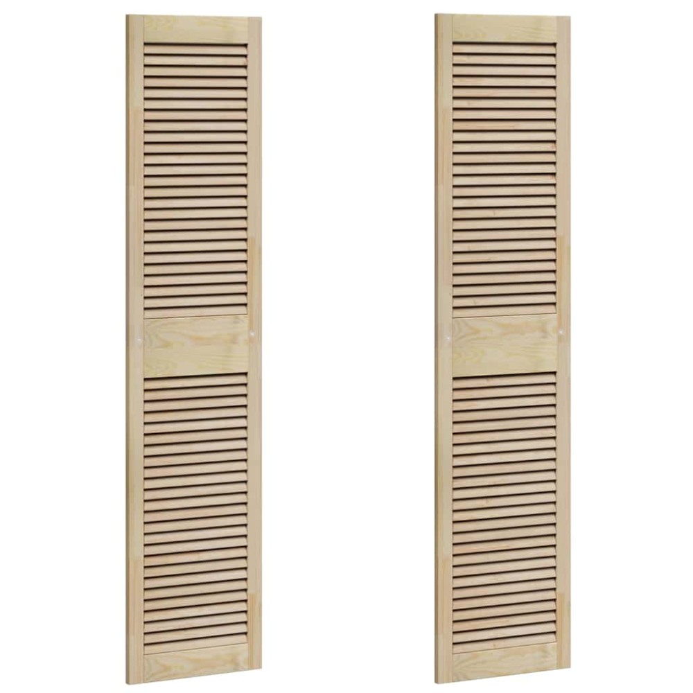 vidaXL Πόρτα Ντουλάπας με πόρτα 2 τμχ. Φυσικό 170 x 2,1 x 39,5 cm