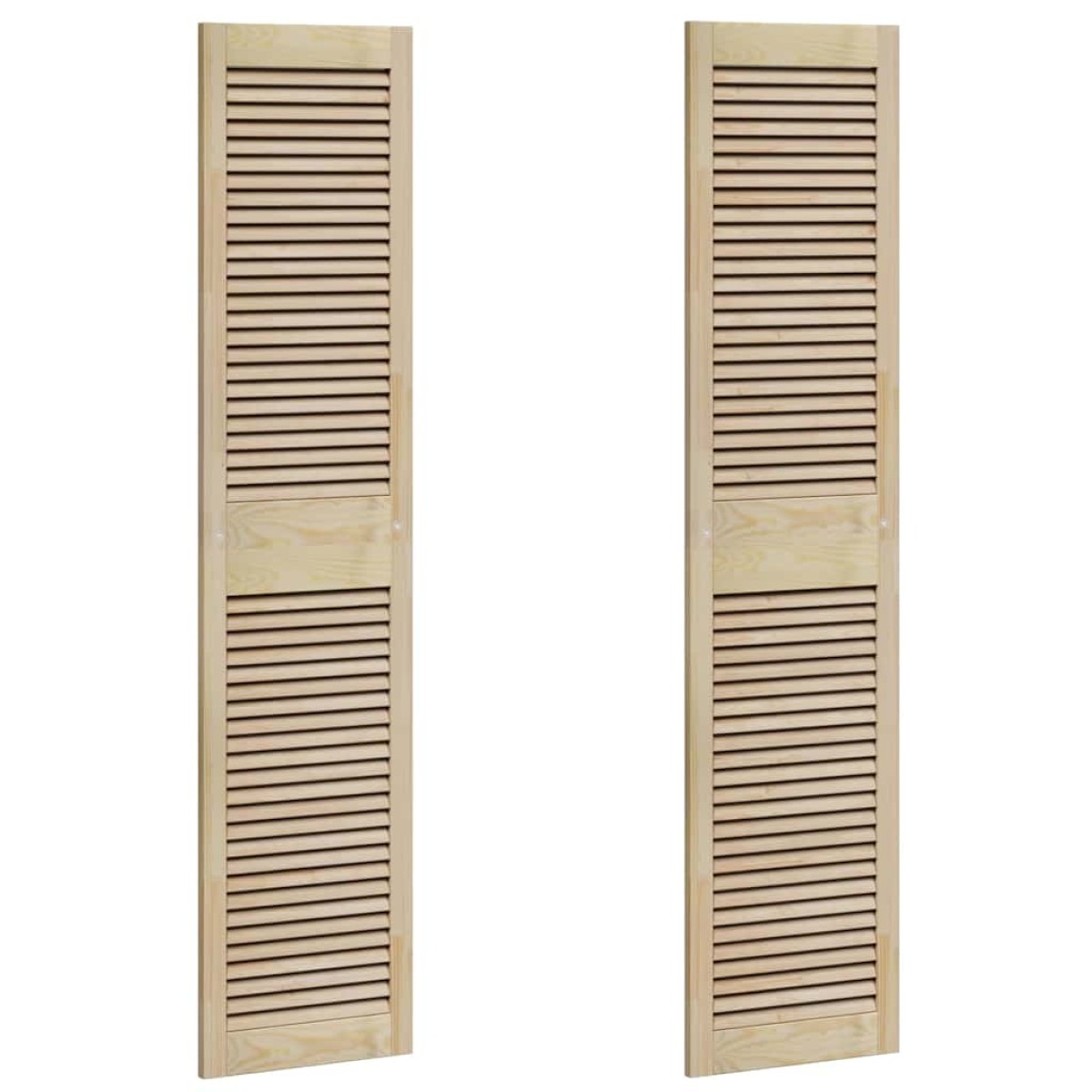 vidaXL Πόρτα Ντουλάπας με πόρτα 2 τμχ. Φυσικό 170 x 2,1 x 39,5 cm