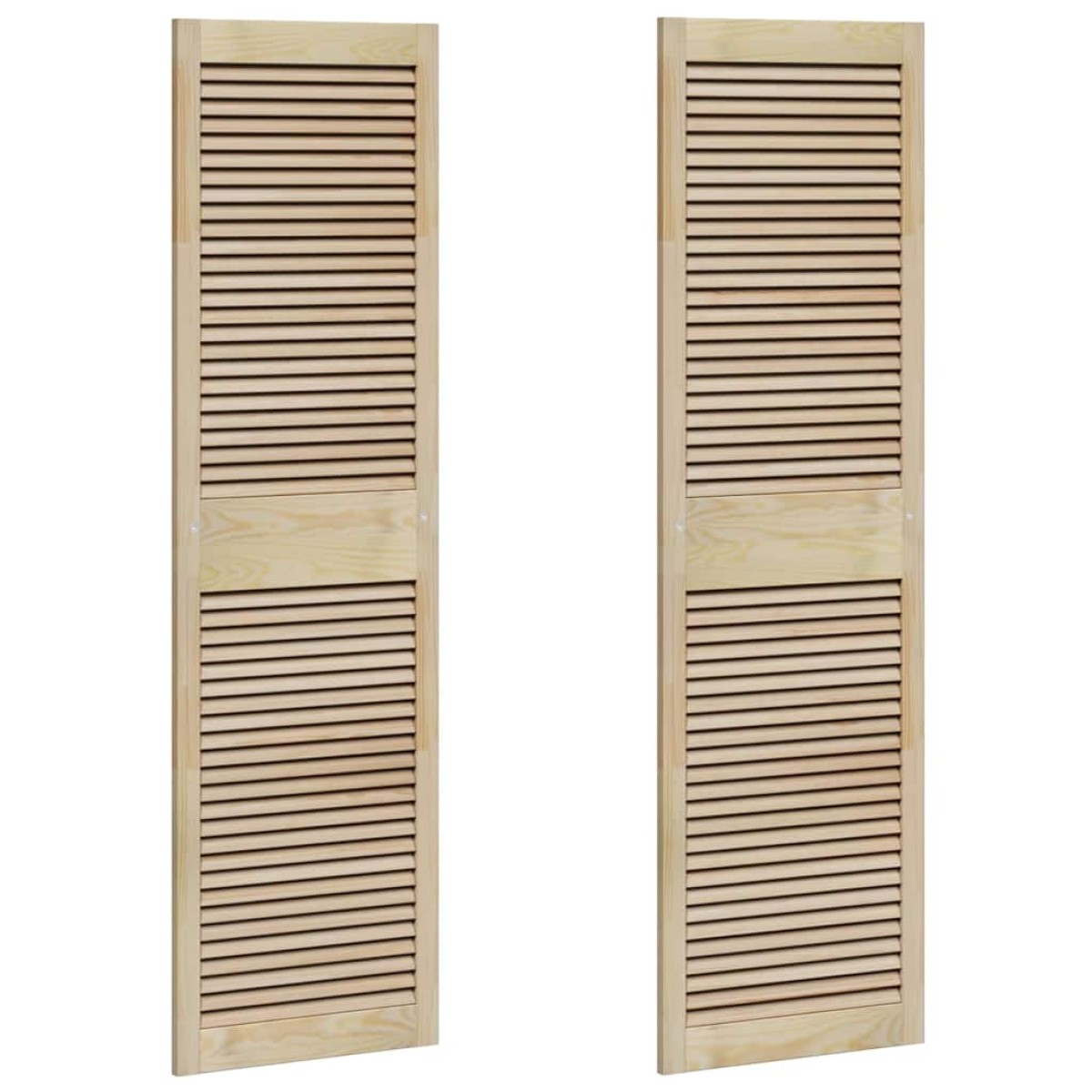vidaXL Πόρτα Ντουλάπας με πόρτα 2 τμχ. Φυσικό 170 x 2,1 x 49,5 cm