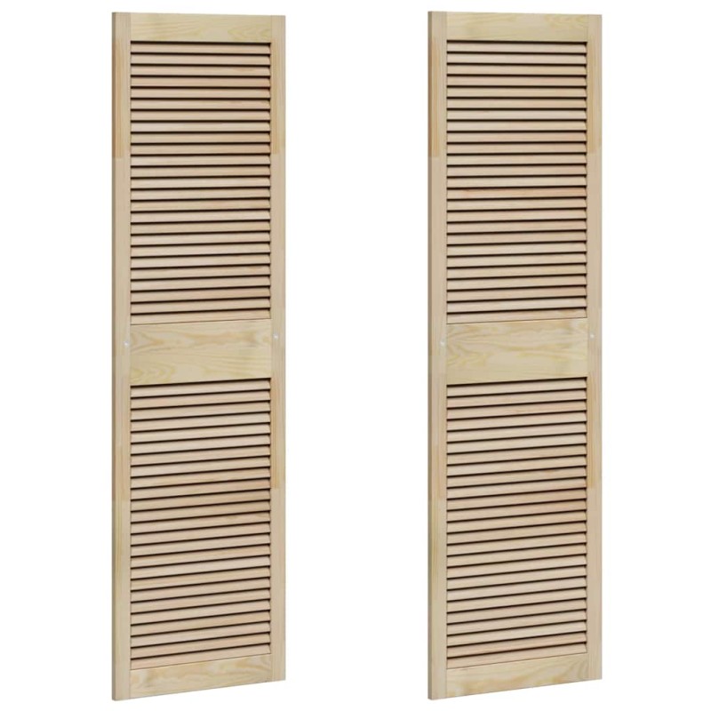 vidaXL Πόρτα Ντουλάπας με πόρτα 2 τμχ. Φυσικό 170 x 2,1 x 49,5 cm
