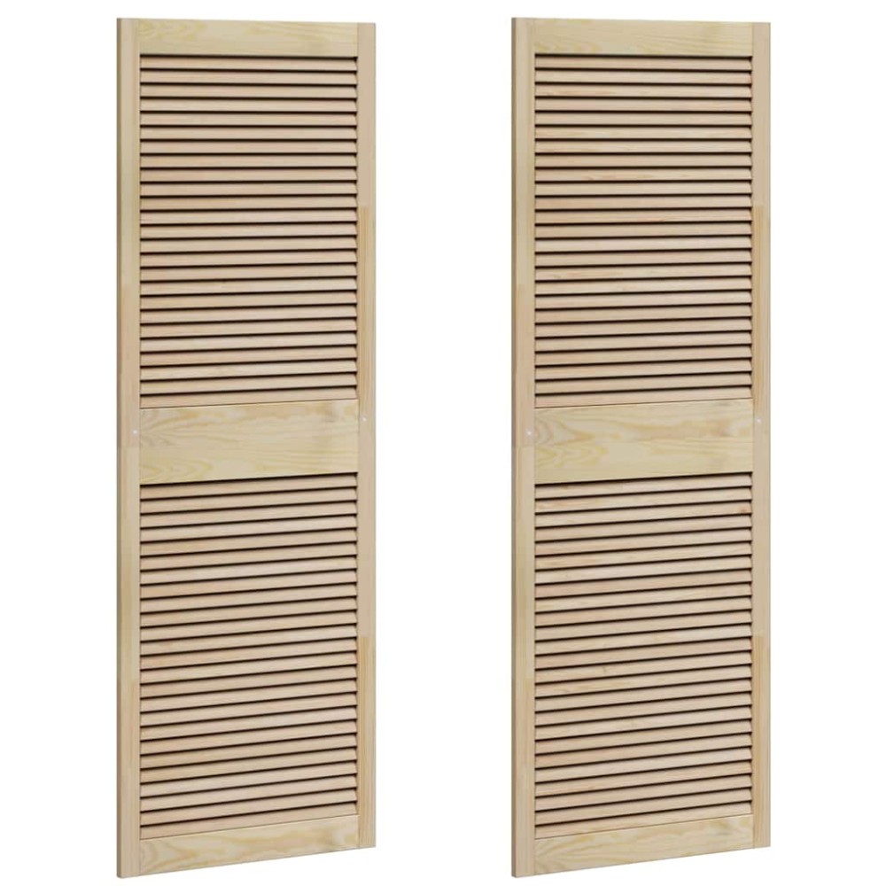 vidaXL Πόρτα Ντουλάπας με πόρτα 2 τμχ. Φυσικό 170 x 2,1 x 59,5 cm