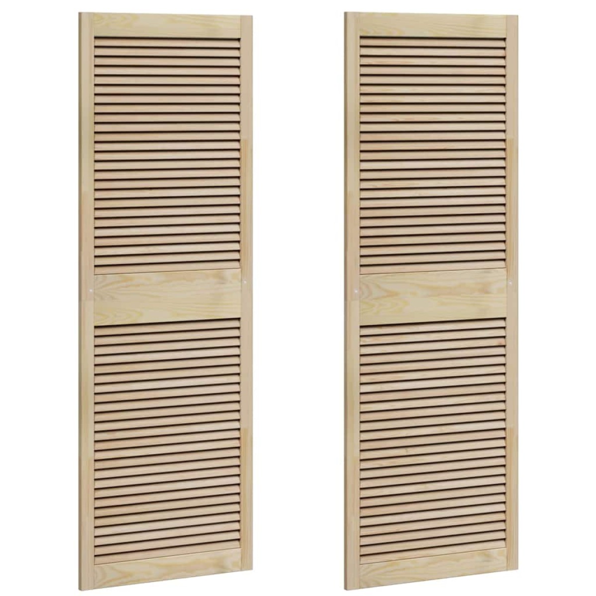 vidaXL Πόρτα Ντουλάπας με πόρτα 2 τμχ. Φυσικό 170 x 2,1 x 59,5 cm